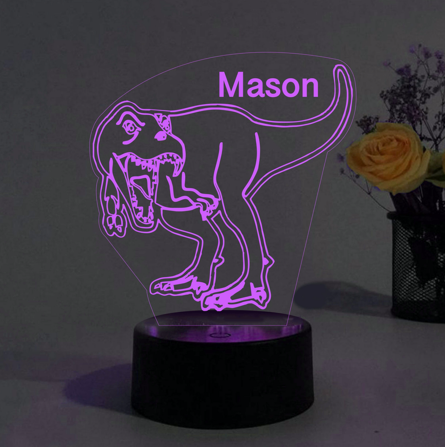 Personalized Color Change T'rex Bedroom Boys Girls Night Lights III28