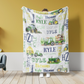 Personalized Name Fleece Farm Truck Blanket Toddler Baby Boy Girls | 112301
