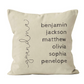 Personalized Pillow With Kids Grandkids Name