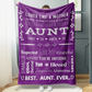 Personalized Mom/Nana/Auntie Blanket Best Aunt Ever
