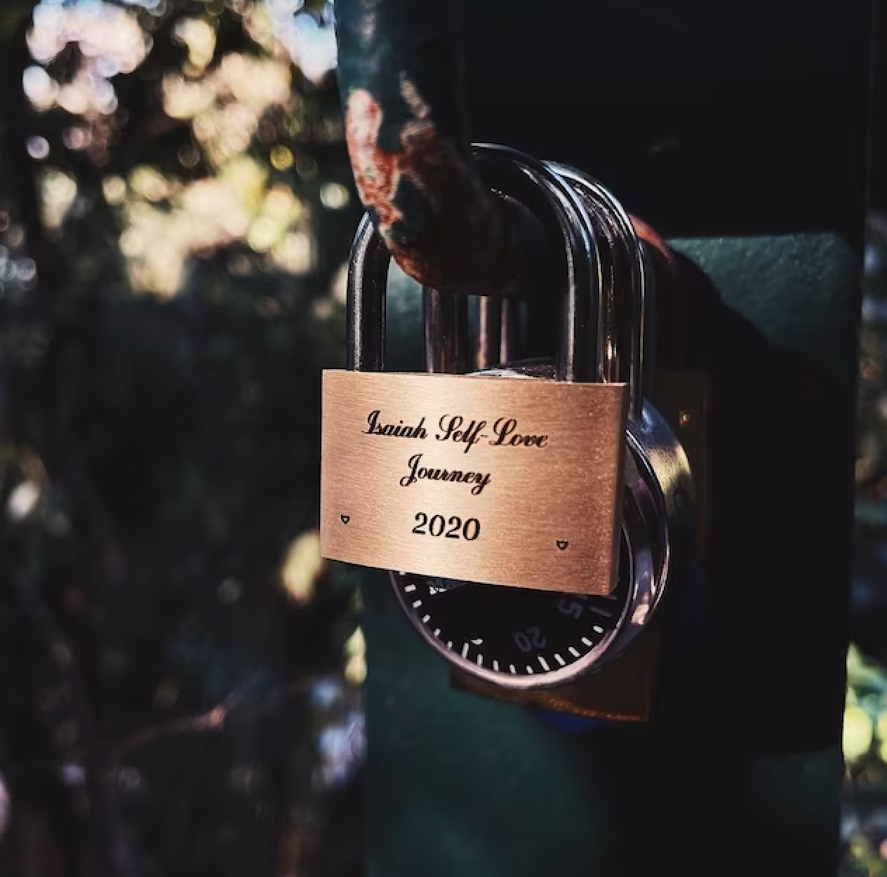 Personalised Engraved Padlock Present Love Lock