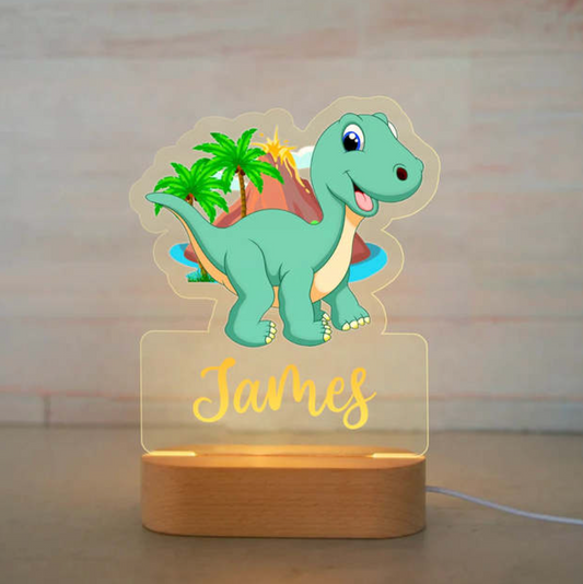 Personalized Bedroom Boys Girls Animal Mood Lighting Dinosaur
