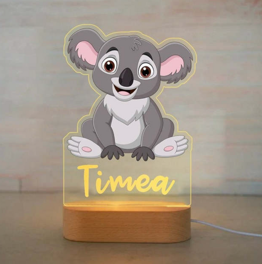 Personalized Bedroom Boys Girls Animal Mood Lighting Koala