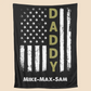 Personalized  Fathers Day Blanket Stars