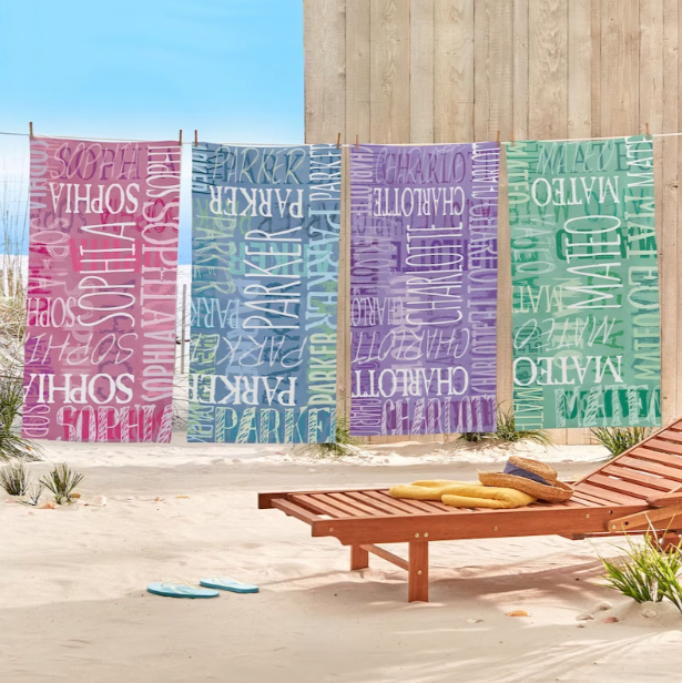 Personalized Signature Style Beach Towel