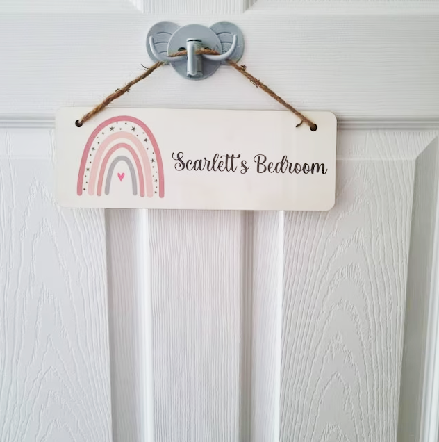 Personalised Bedroom Door Sign Multi Styles