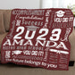 Personalized Graduation Blanket Words Art