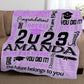 Personalized Graduation Blanket Words Art