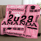 Personalized Graduation Blanket Words Art