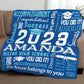 Personalized Graduation Blanket Words Art
