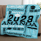 Personalized Graduation Blanket Words Art