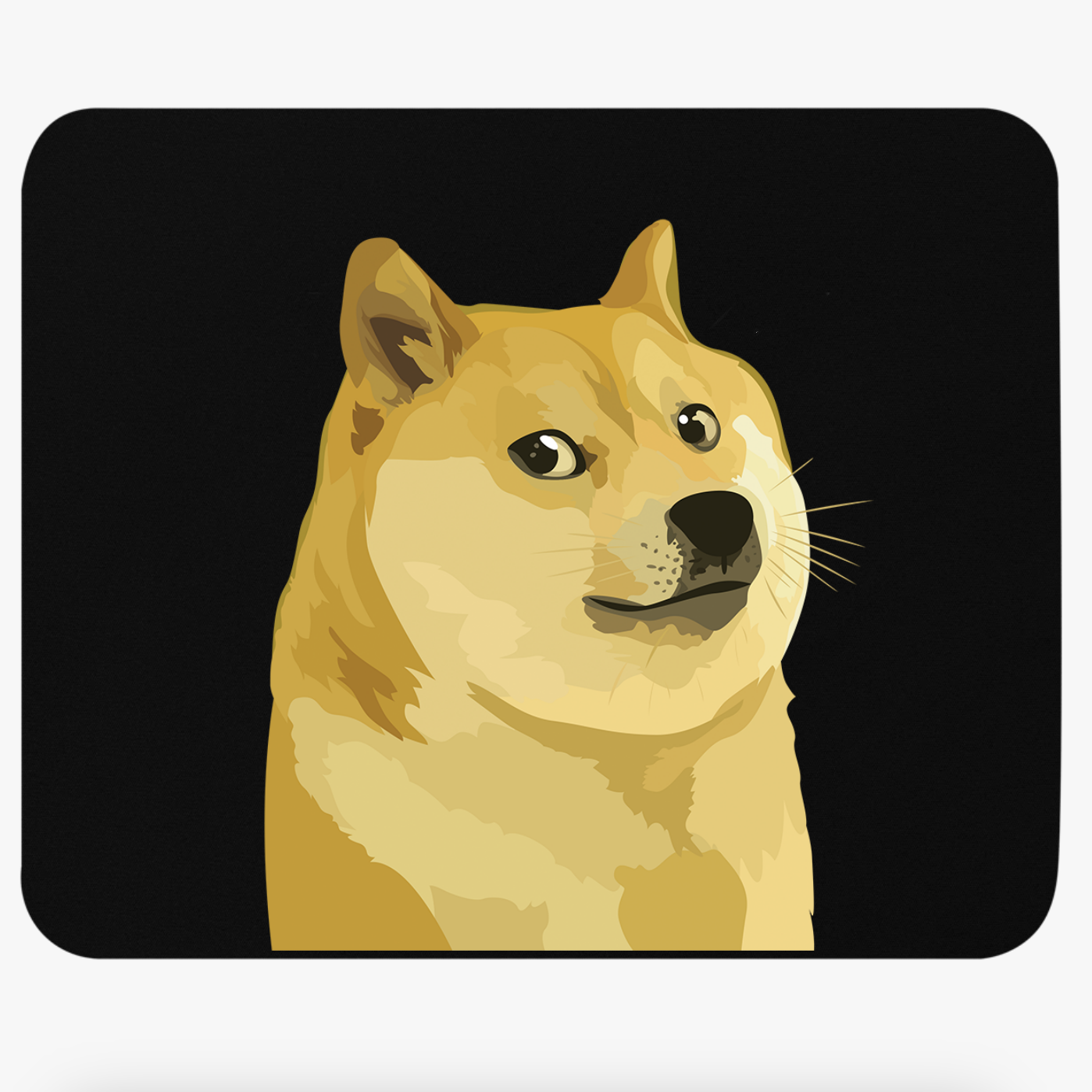 Doge Coin Logo Mouse Pad