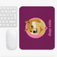Doge Coin Logo Mouse Pad Pink