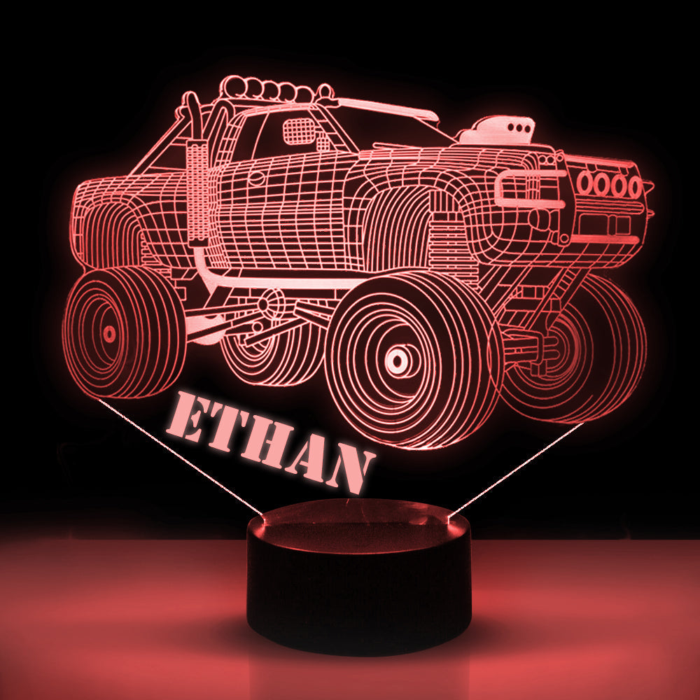 Personalized 7/16 Color Changing Pickup Truck 3D Illusion Led Lamp