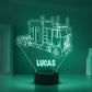 Personalized 7/16 Colors Changing Led Night Light Tractor