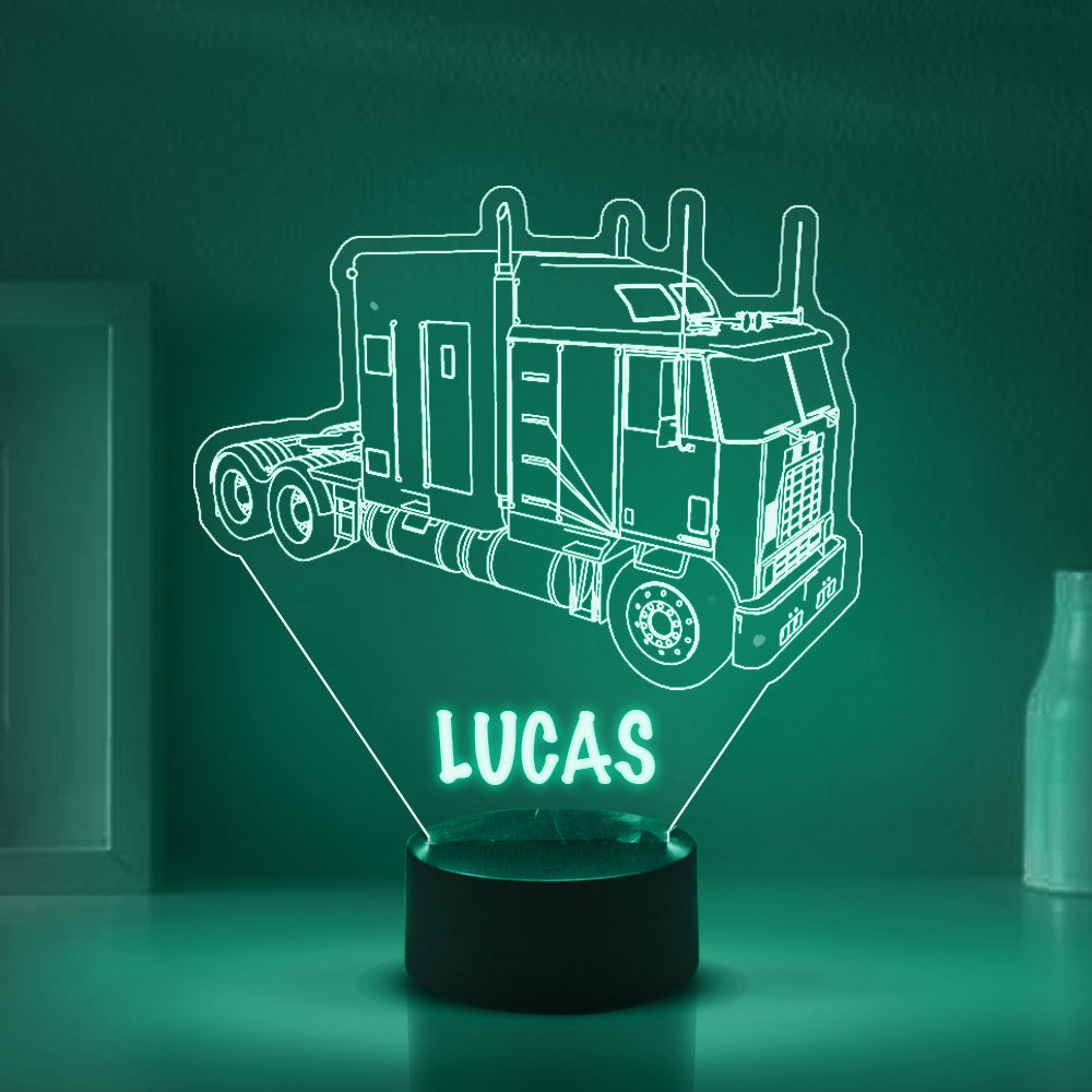 Personalized 7/16 Colors Changing Led Night Light Tractor