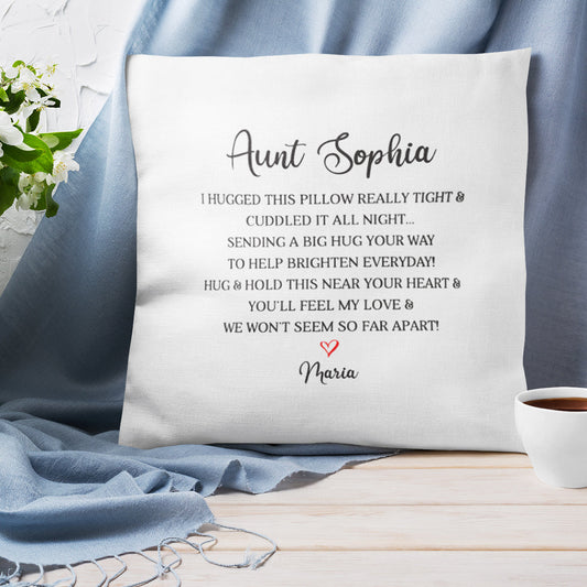 Personalized Pillow Love Poem