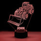 Personalized 7/16 Color Changing Wheel Loader 3D Illusion Led Lamp 22120604