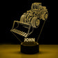 Personalized 7/16 Color Changing Wheel Loader 3D Illusion Led Lamp 22120604