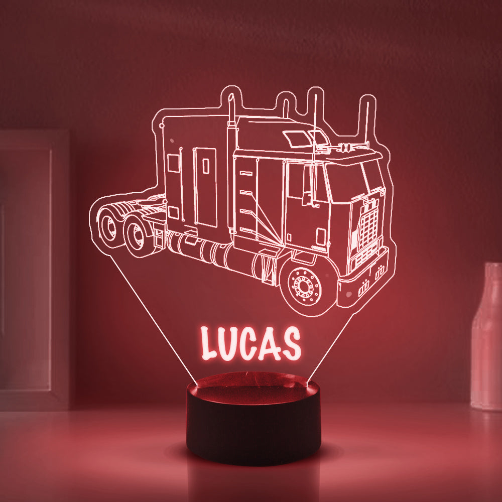 Personalized 7/16 Colors Changing Led Night Light Tractor