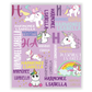Custom Multi Unicorns Name Blankets With Initial