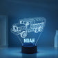 Personalized 7/16 Colors Changing Led Night Light Heavy Truck