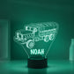 Personalized 7/16 Colors Changing Led Night Light Heavy Truck