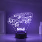 Personalized 7/16 Colors Changing Led Night Light Heavy Truck