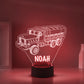 Personalized 7/16 Colors Changing Led Night Light Heavy Truck