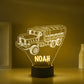 Personalized 7/16 Colors Changing Led Night Light Heavy Truck