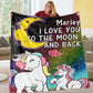 Personalized Magical Unicorn Fleece Blanket 03