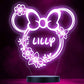 Personalised Minnie Mouse Colour Change Light LED Bedroom Night Light Boys Girls