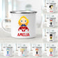 Personalized Super Girl Enamel Mug