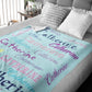 Personalized Name Arrange Word Art Multi Colors Fleece Blanket