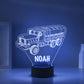 Personalized 7/16 Colors Changing Led Night Light Heavy Truck