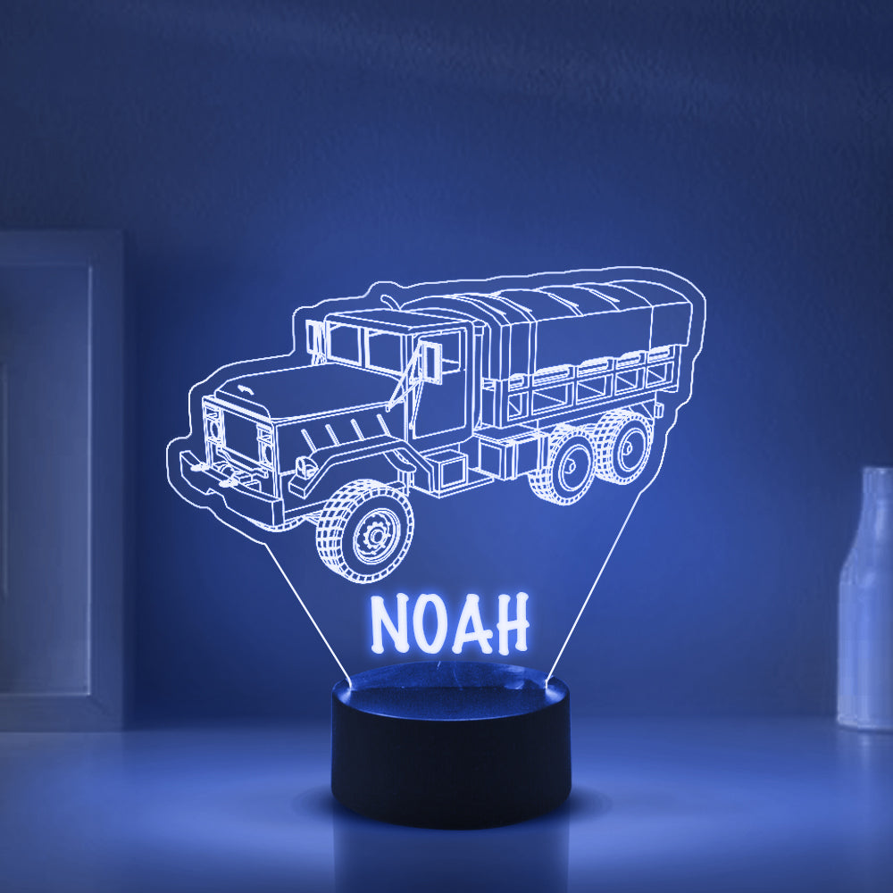 Personalized 7/16 Colors Changing Led Night Light Heavy Truck