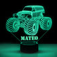 Personalized 7/16 Color Changing Sand Car 3D Illusion Led Lamp