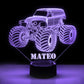 Personalized 7/16 Color Changing Sand Car 3D Illusion Led Lamp