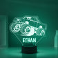 Personalized 7/16 Colors Changing Led Night Light Monster Truck On Road