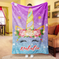 Personalized Magical Unicorn Fleece Blanket 05