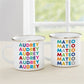 Personalized Enamel Vibrant Name Mug