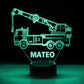 Personalized 7/16 Color Changing Crane Truck 3D Illusion Led Lamp 22120602