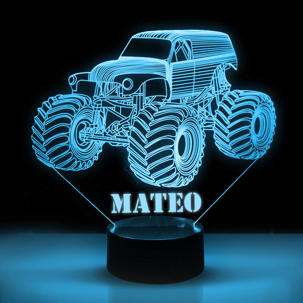 Personalized 7/16 Color Changing Sand Car 3D Illusion Led Lamp