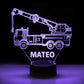 Personalized 7/16 Color Changing Crane Truck 3D Illusion Led Lamp 22120602