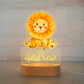 Personalized Bedroom Led Night Light Boys Girls Animal Theme Lion