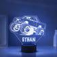 Personalized 7/16 Colors Changing Led Night Light Monster Truck On Road