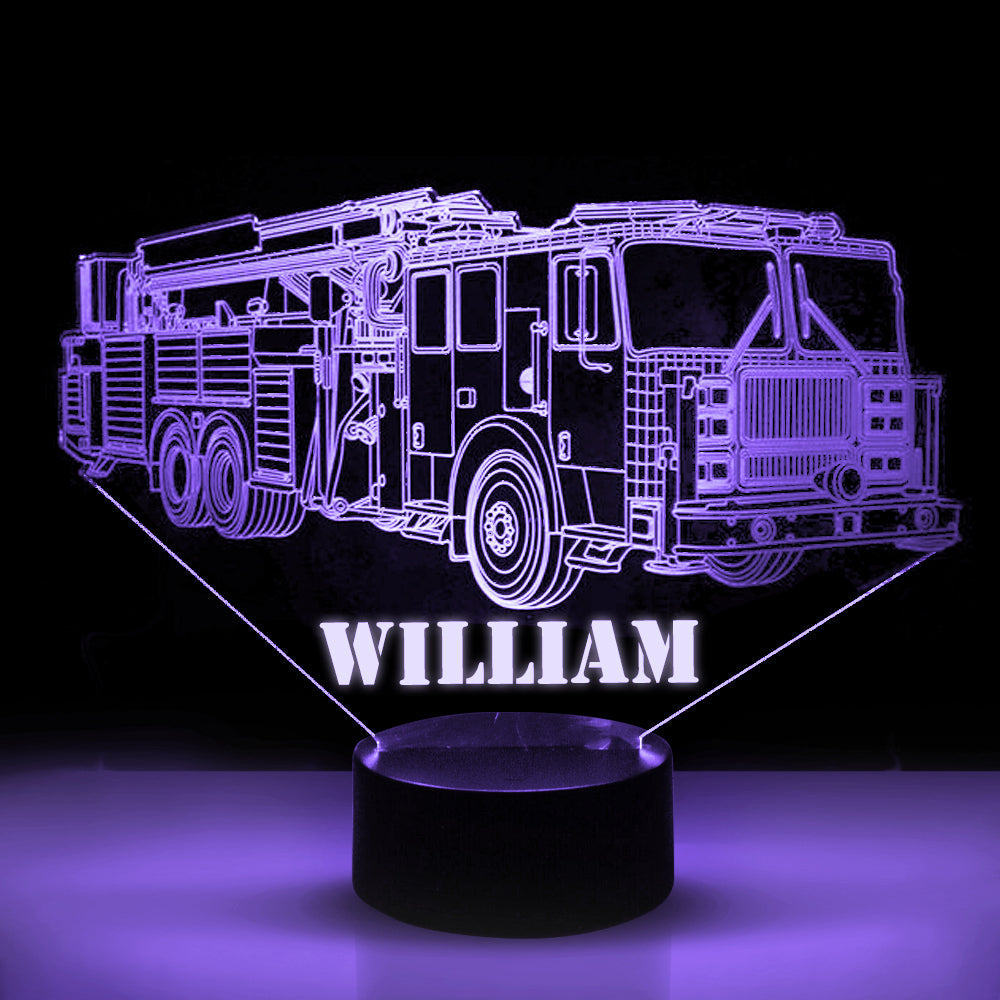 Personalized 7/16 Color Changing Long Truck 3D Illusion Led Lamp
