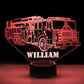 Personalized 7/16 Color Changing Long Truck 3D Illusion Led Lamp