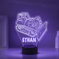 Personalized 7/16 Colors Changing Led Night Light Bulldozer