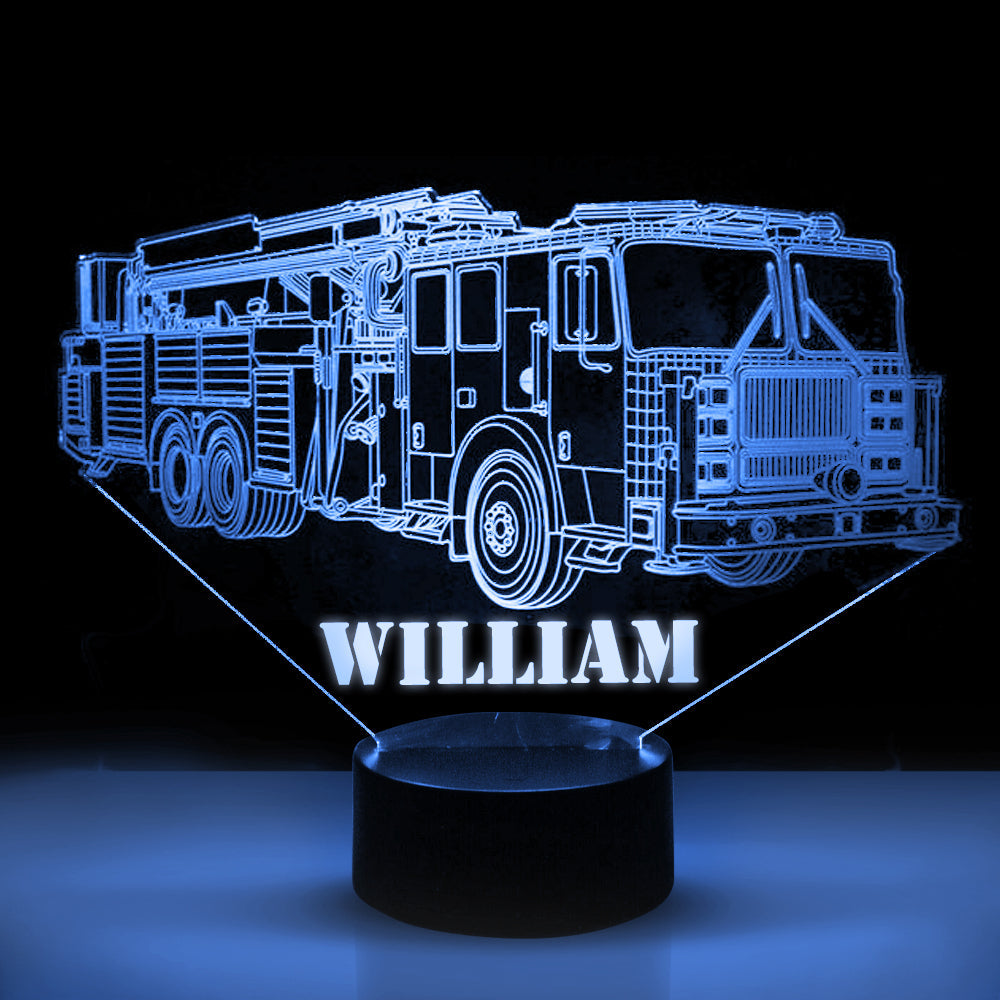 Personalized 7/16 Color Changing Long Truck 3D Illusion Led Lamp